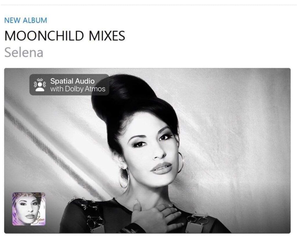 Reviven Canciones De Selena Quintanilla En Nuevo álbum Moonchild Mixes ...